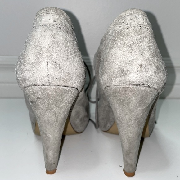 Office London Peep Toe gray Pumps booties - Picture 3 of 5
